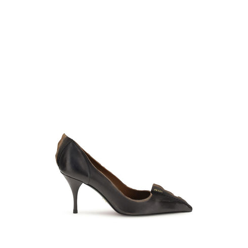 Prada Vintage Black Leather Pumps – Women's
